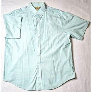 Men XL Mint Green Gold Label Roundtree Yorke Non Iron Perfect Performance Shirt